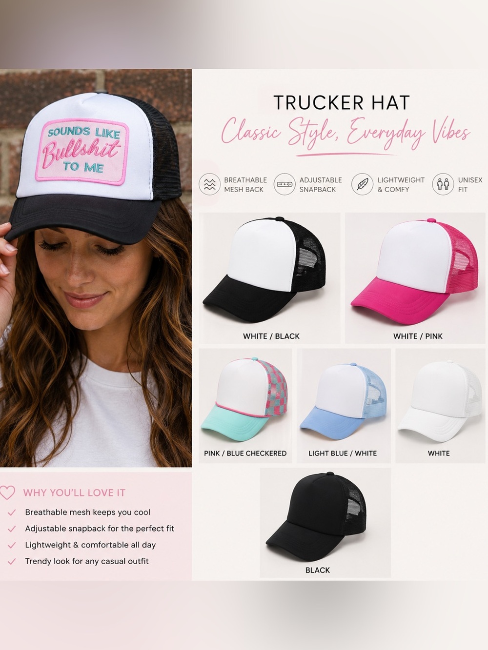 Sounds like Bull to me Trucker / SnapBack Hat
